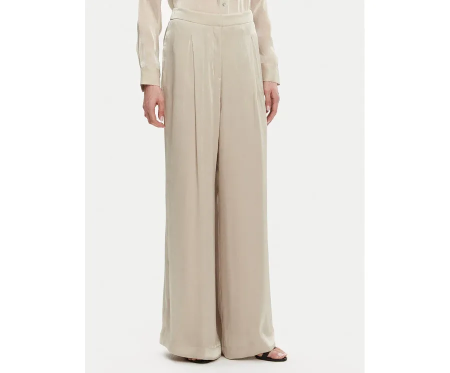 obrazek 1 MICHAEL Michael Kors Spodnie palazzo MS430638BB Beżowy Wide Leg