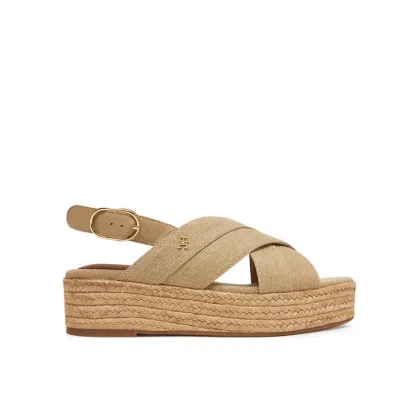 Zdjęcie Tommy Hilfiger Espadryle Denim Espadrille Platform Sandal FW0FW08669 Beżowy