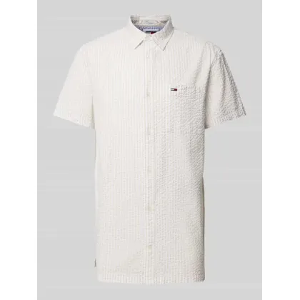 Zdjęcie Koszula casualowa o kroju regular fit z wyhaftowanym logo