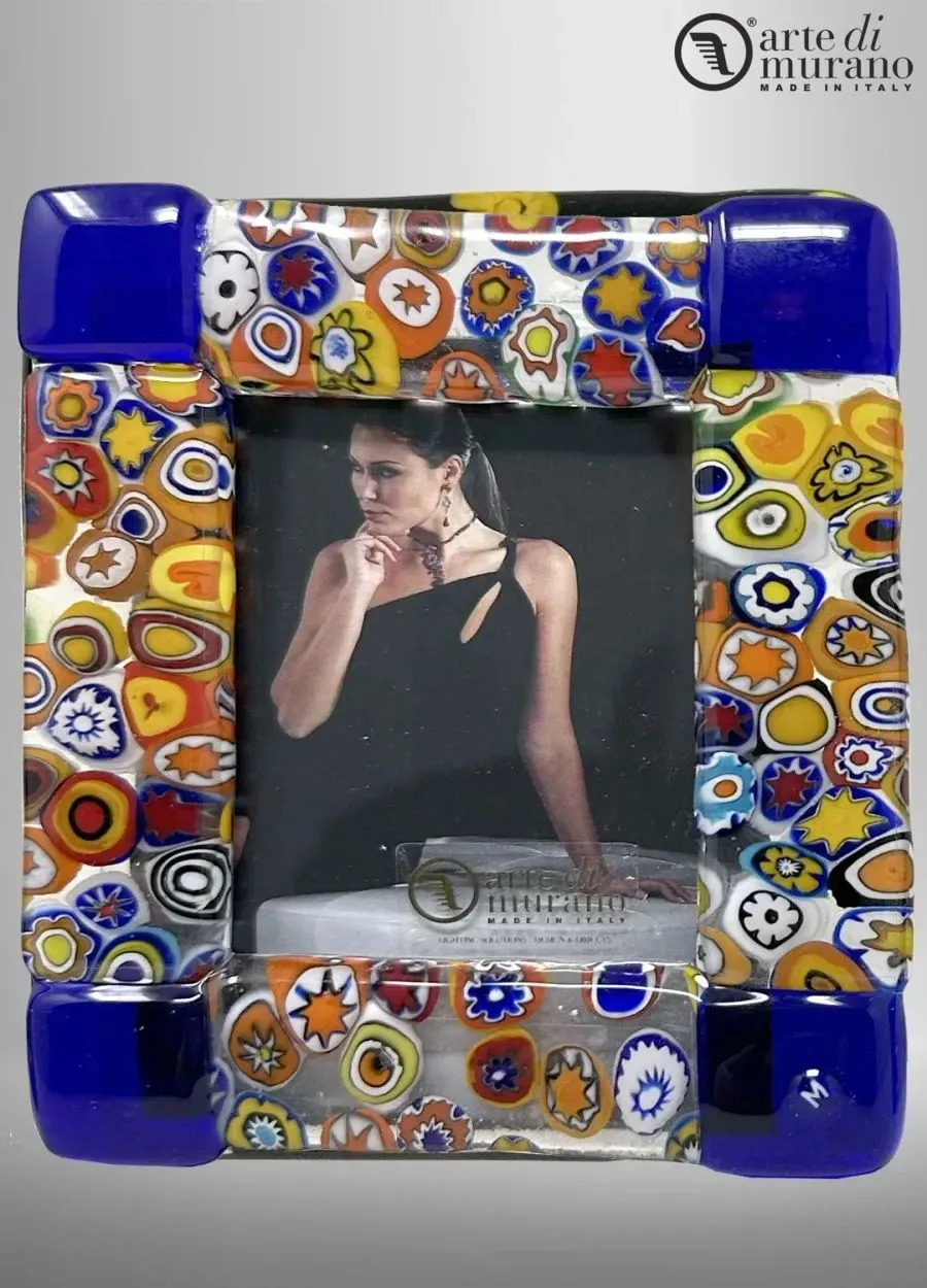 obrazek 1 Oryginalna szklana ramka do zdjęć ze szkła Murano