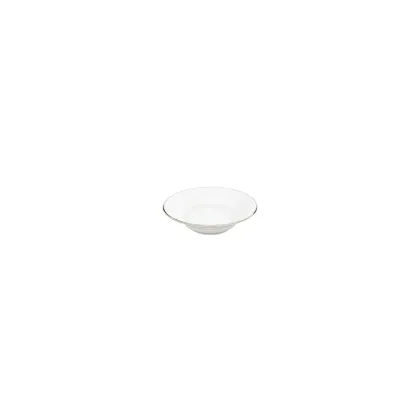 Zdjęcie Mały spodek z porcelany 9 cm wykończony srebrem - Porcel