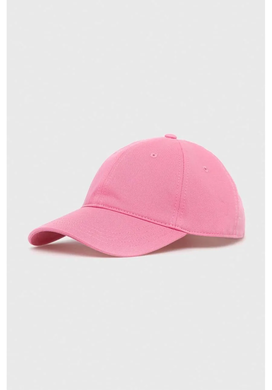 obrazek 1 Lacoste czapka z daszkiem bawełniana kolor różowy gładka