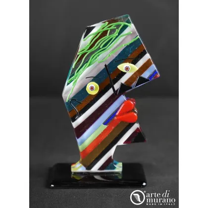 Zdjęcie Designerski abstrakcyjny pop-art Picasso w szkle Murano