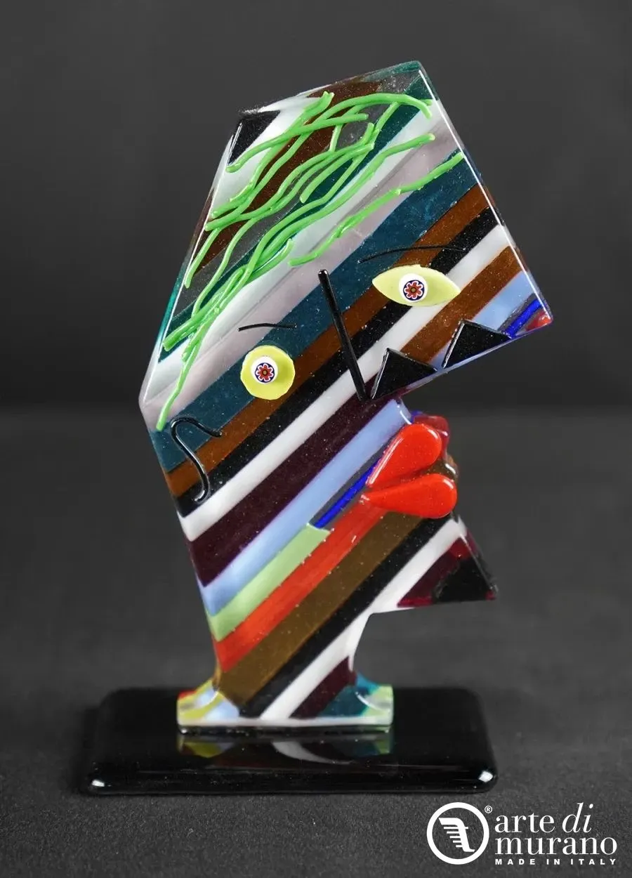 obrazek 1 Designerski abstrakcyjny pop-art Picasso w szkle Murano