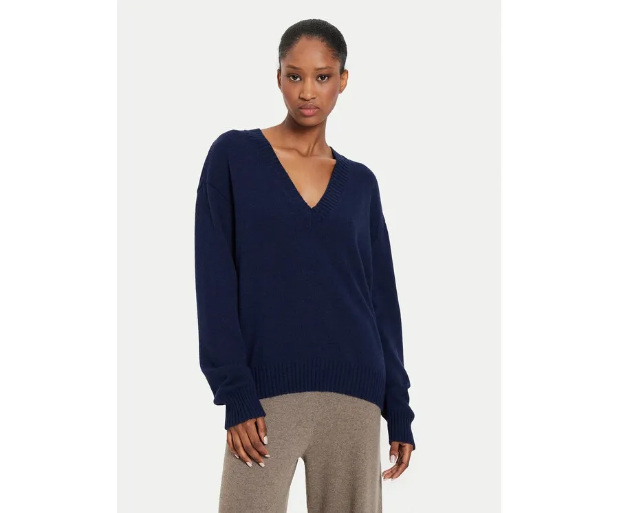 obrazek 1 Kontatto Sweter 3M0177 Granatowy Regular Fit