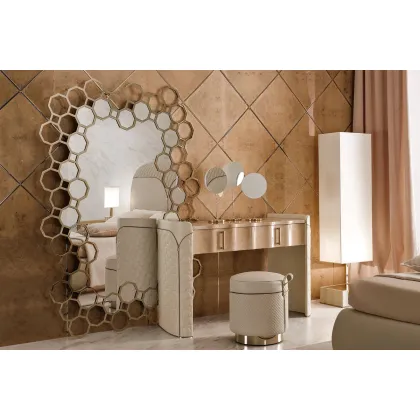 Zdjęcie Oryginalne lusto Jenny z metalowym obramowaniem