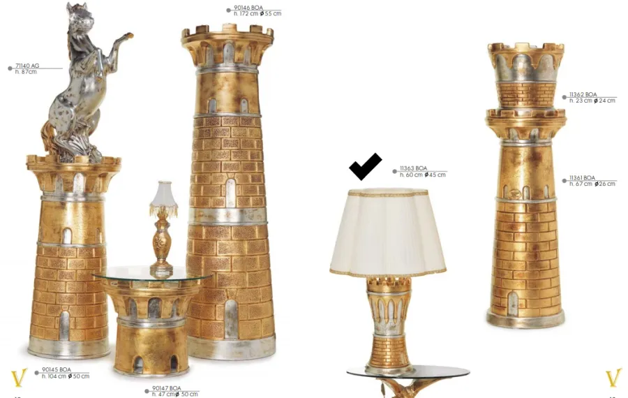 obrazek 1 Luksusowa lampa z motywem wieży - Valle d'oro Patchi