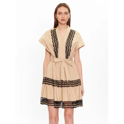 Zdjęcie TWINSET Sukienka letnia 231TT2123 Beżowy Regular Fit