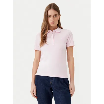 Zdjęcie Tommy Hilfiger Polo 1985 WW0WW43225 Różowy Slim Fit