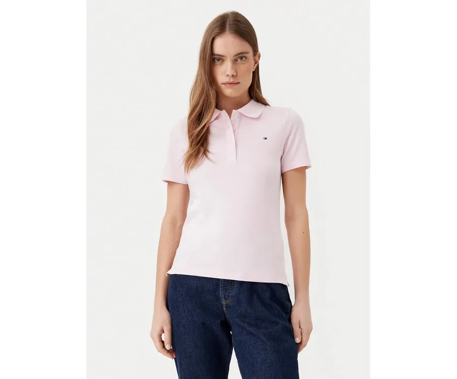 obrazek 1 Tommy Hilfiger Polo 1985 WW0WW43225 Różowy Slim Fit