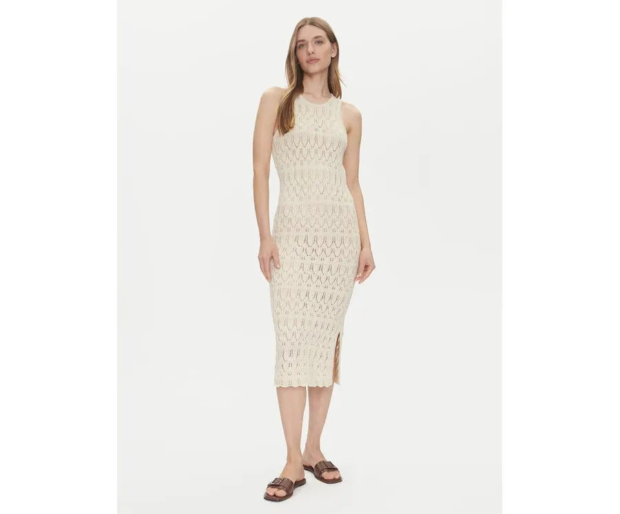 obrazek 1 Vero Moda Sukienka letnia Fabienne 10317250 Beżowy Slim Fit