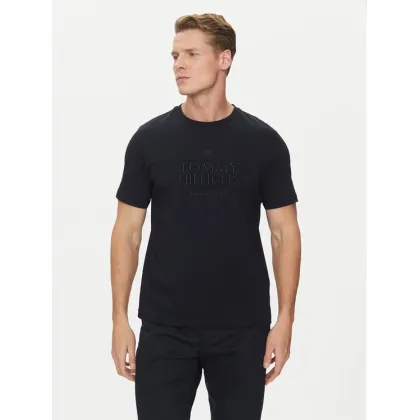 Zdjęcie Tommy Hilfiger T-Shirt Embroidery Logo MW0MW38620 Granatowy Regular Fit