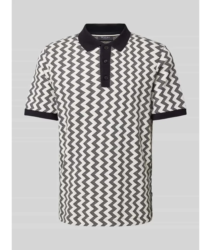 obrazek 1 Koszulka polo o kroju regular fit z graficznym wzorem