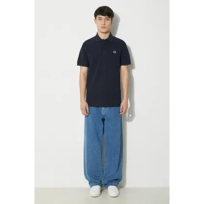 Zdjęcie Fred Perry polo bawełniane The Original Shirt kolor granatowy z aplikacją M3.795