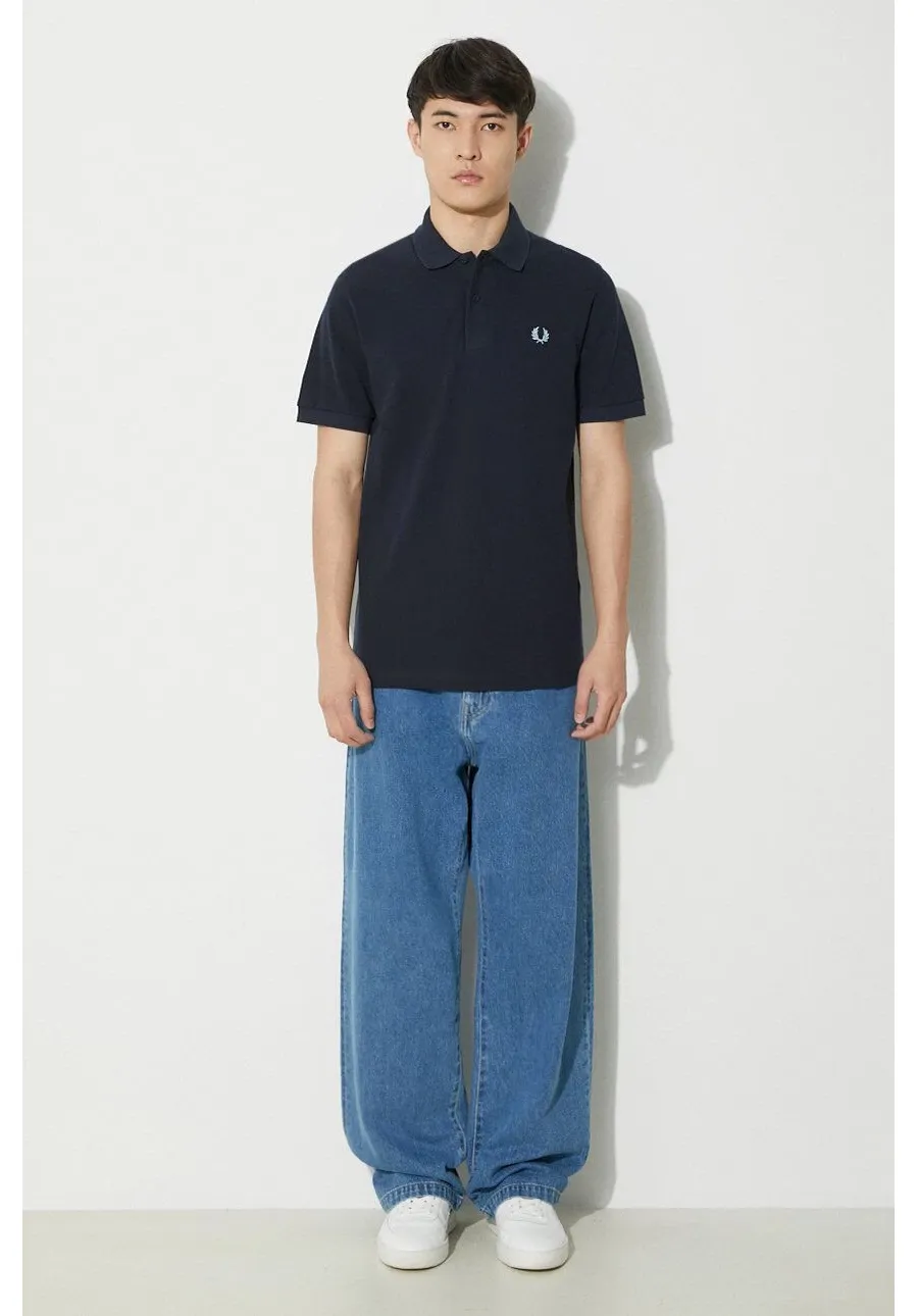 obrazek 1 Fred Perry polo bawełniane The Original Shirt kolor granatowy z aplikacją M3.795