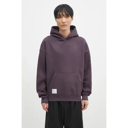 Zdjęcie Alpha Industries bluza Logo BP Hoody męska kolor fioletowy z kapturem z nadrukiem 146336
