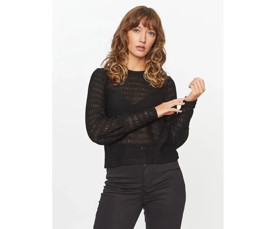 obrazek 1 Vero Moda Bluzka 10296715 Czarny Regular Fit