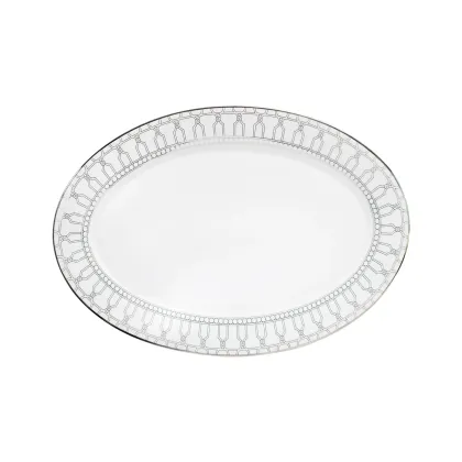 Zdjęcie Piękny owalny półmisek 31 cm wykonany z porcelany - Porcel