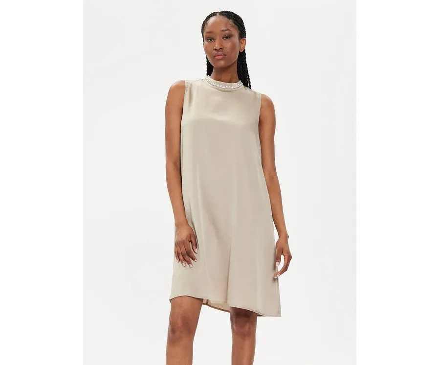 obrazek 1 Bruuns Bazaar Sukienka koktajlowa Narin BBW3911 Beżowy Relaxed Fit
