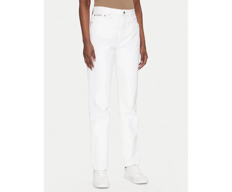 obrazek 1 Calvin Klein Jeans Jeansy Authentic J20J225136 Biały Straight Fit