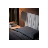 Picture Elegant, luxurious Italian bed finished with leather - Bamax