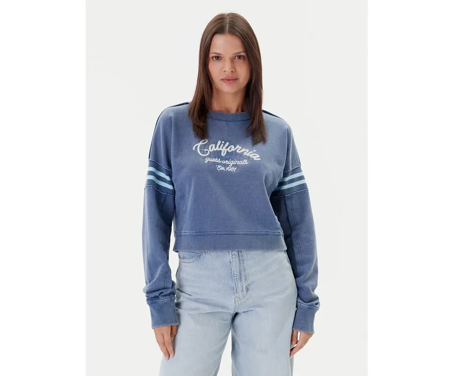 obrazek 1 Guess Bluza W5YQ24 K68I4 Niebieski Regular Fit