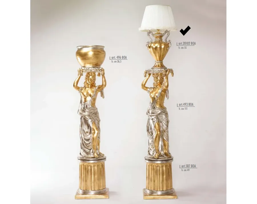 obrazek 1 Stylowa smocza lampa z szyfonowym abażurem - Valle d'oro Patchi