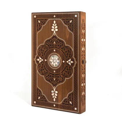 Zdjęcie Ekskluzywny ręcznie wykonany drewniany zestaw do Backgammon - Helena Woodart