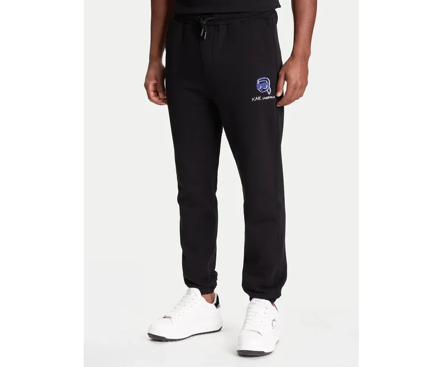 obrazek 1 KARL LAGERFELD Spodnie dresowe 705113 553904 Czarny Loose Fit