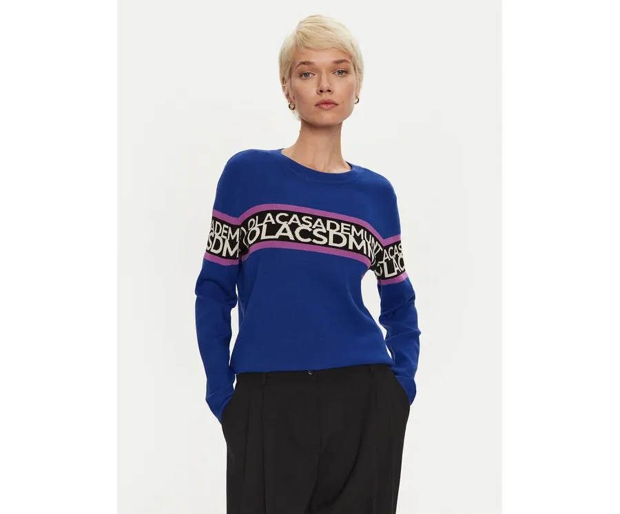 obrazek 1 LOLA CASADEMUNT Sweter LF2411020 Niebieski Regular Fit
