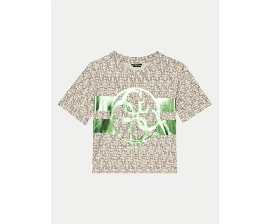 obrazek 1 Guess T-Shirt J5RI04 K6YW4 Beżowy Regular Fit