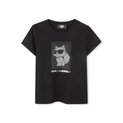 Zdjęcie Karl Lagerfeld Kids T-Shirt Z30489 S Czarny Regular Fit