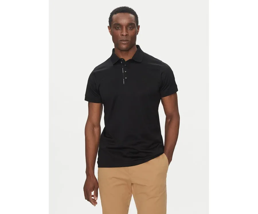 obrazek 1 KARL LAGERFELD Polo 745007 552200 Czarny Regular Fit