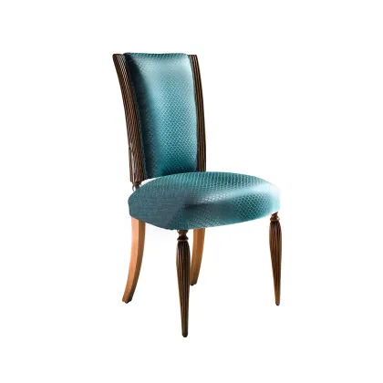 Picture Unique DECO dining chair - honey, silver, turquoise - Collecion Alexandra