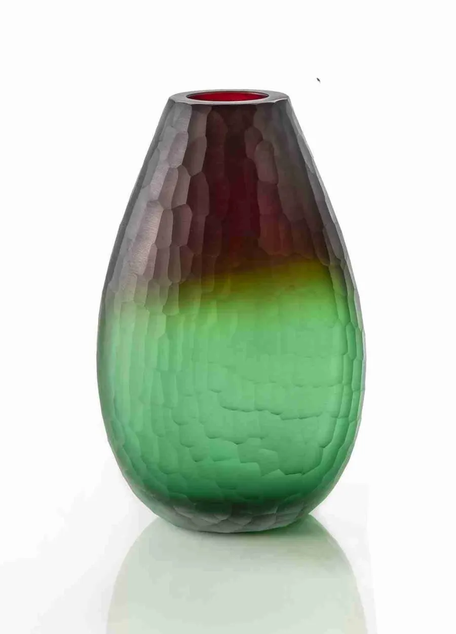 obrazek 1 Designerski kuty cieniowany wazon ze szkła Murano