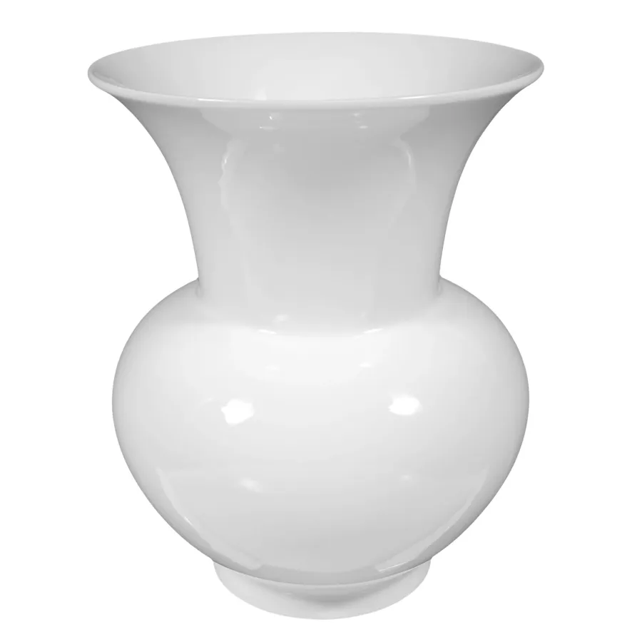 obrazek 1 Stylowy duży 23-centymetrowy wazon z porcelany o kulistym kształcie - Tettau