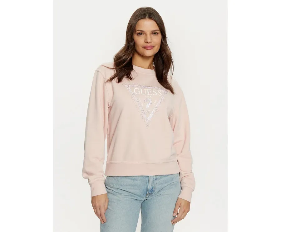 obrazek 1 Guess Bluza W5RQ09 K8802 Różowy Regular Fit