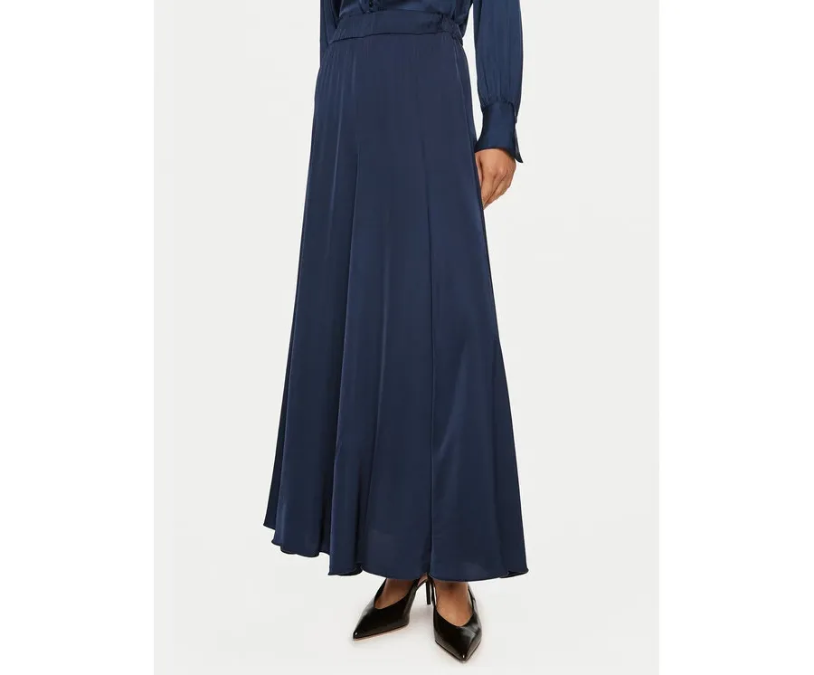 obrazek 1 ViCOLO Spódnica maxi TS0191 Granatowy Regular Fit
