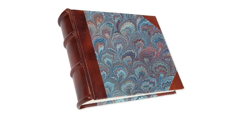 picture 1 Hand crafted horizontal photo album leather-paper K4PL 