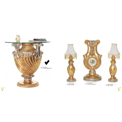 Picture A tasteful, ceramic table with a glass top - Valle d'oro Patchi