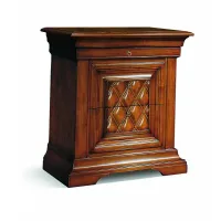 Picture A unique antique bedside table with two drawers