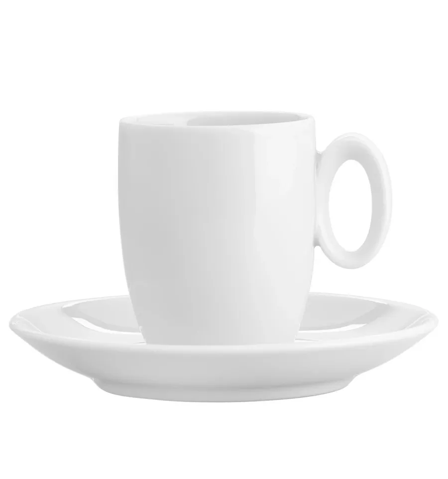 picture 1 Luxurious porcelain Broadway White coffee cup and saucer - Vista Alegre