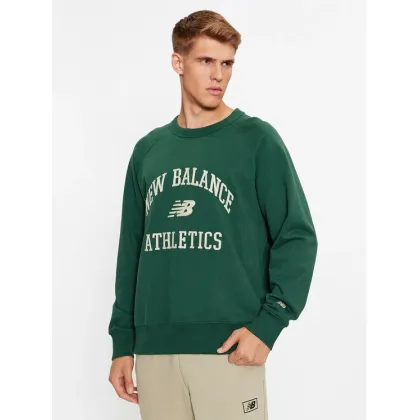 Zdjęcie New Balance Bluza Athletics Varsity Fleece Crewneck MT33550 Zielony Regular Fit