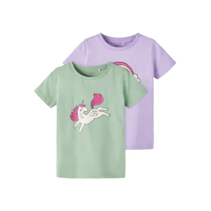 Zdjęcie NAME IT Komplet 2 t-shirtów 13216260 Kolorowy Regular Fit
