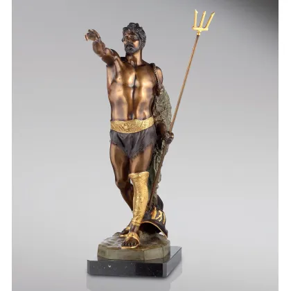 Picture Bronze sculpture of a figure welcoming Caesar - Fonderia Artistica Ruocco