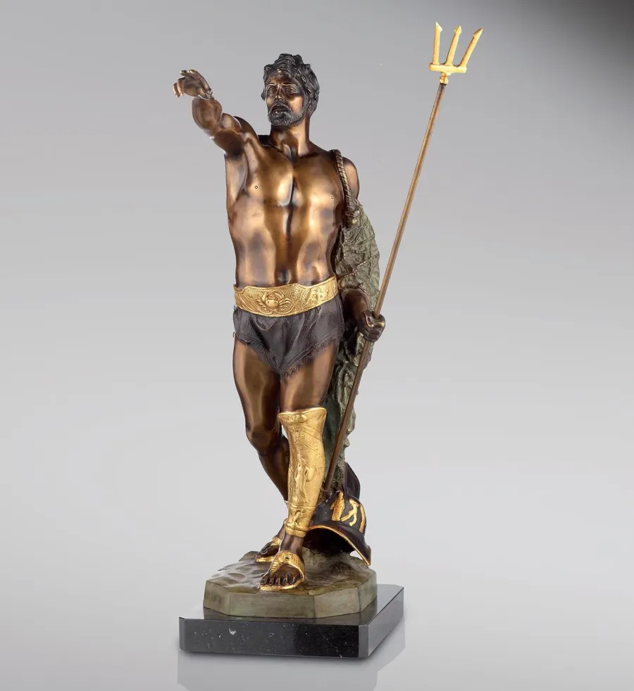 obrazek 1 Rzeźba z brązu postaci witającej Cezara - Fonderia Artistica Ruocco