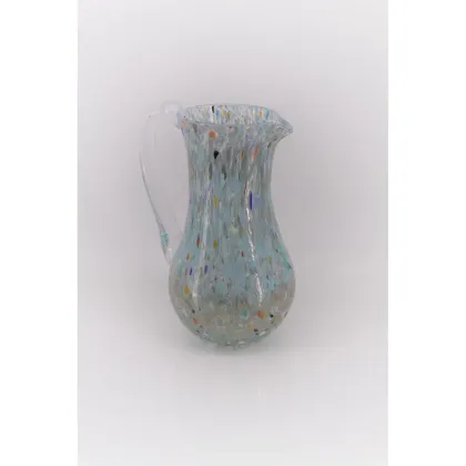 Zdjęcie Dzbanek z dmuchanego szkła Murano w kolorze turkusowym