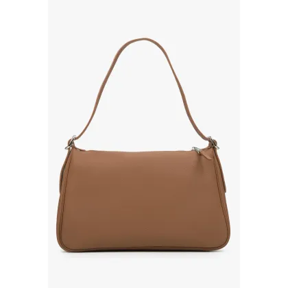 Zdjęcie Estro: Brązowa torebka damska na ramię ze skóry naturalnej