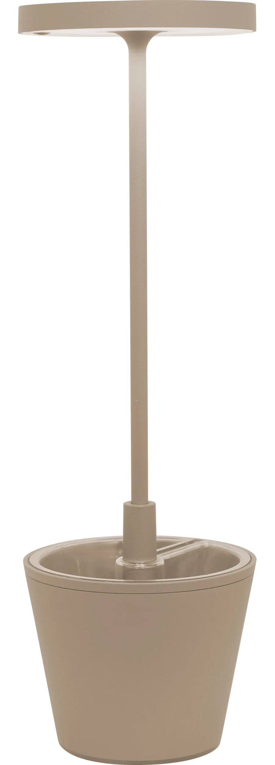 obrazek 1 Beżowa lampa stołowa Poldina Reverso z misą