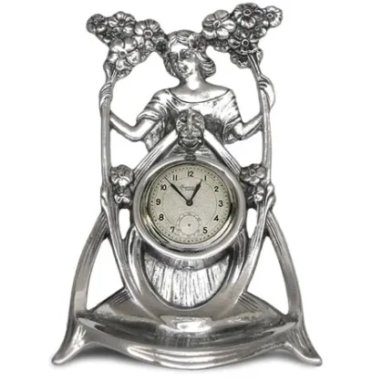 Picture Beautiful pocket watch on a stand - a figure of a woman